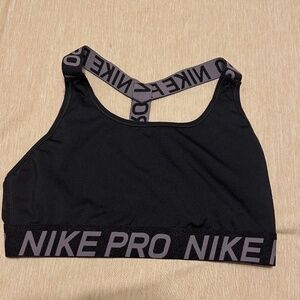 Nike Pro Women's Black Sports Bra - Size S